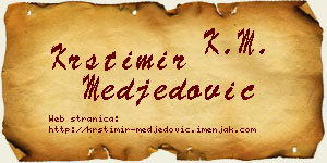 Krstimir Međedović vizit kartica